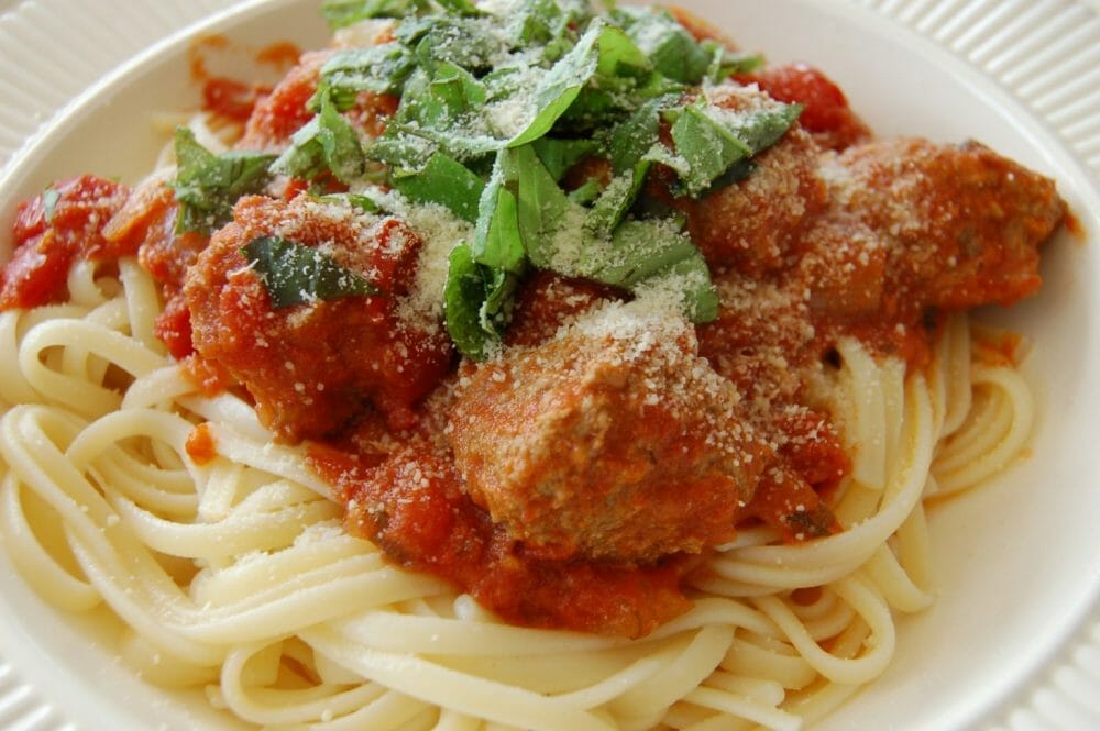 Pasta med kjøttboller fra Lady og Landstrykeren