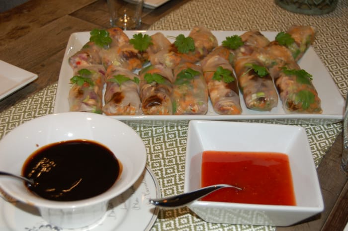 Ukemeny for uke 35 Ferske vårruller