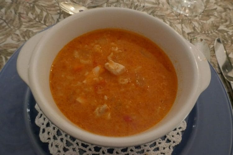 Cajunstyle chicken soup
