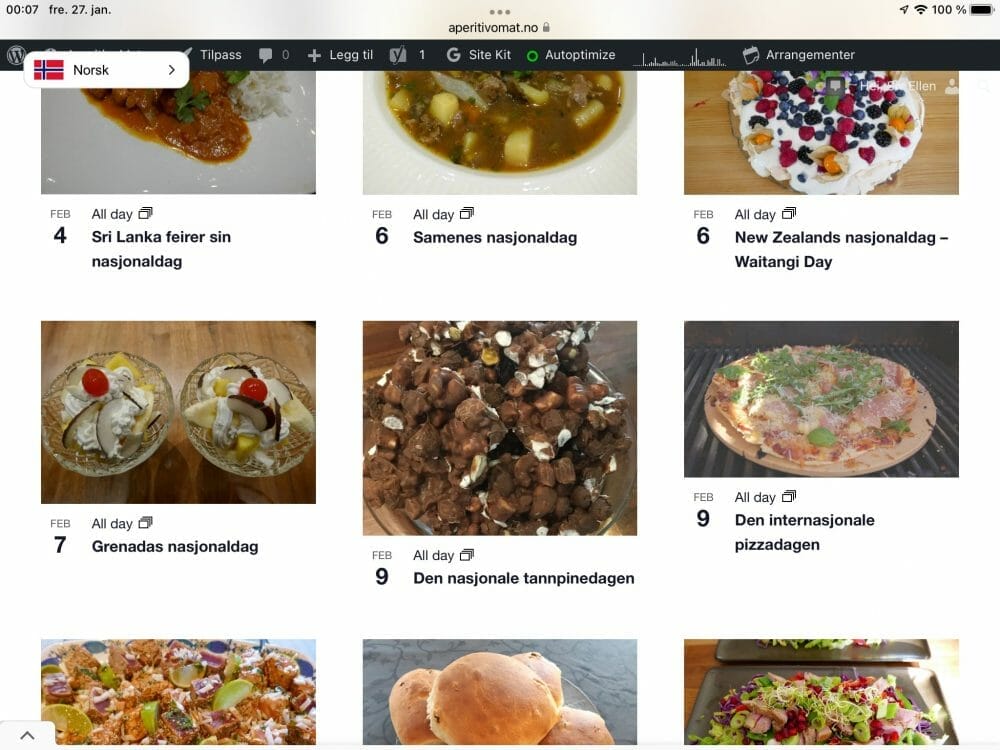 Sjekk den spennende og litt rare matkalenderen