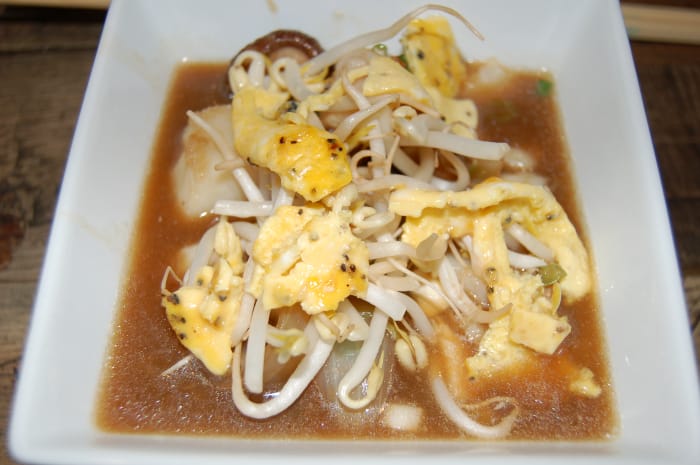 Ukemeny 3 Japansk fiskesuppe med tofu og omelett