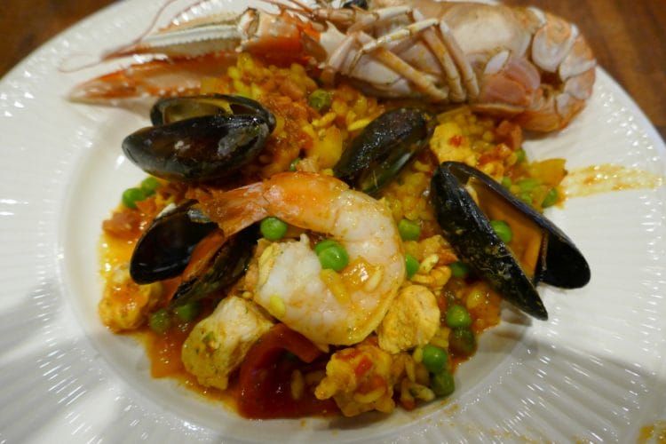 Traditional Spanish paella Traditional Spanish paella