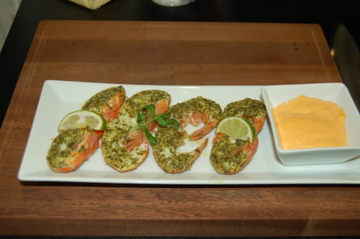 Gratinerte sjøkreps Gratinerte sjøkreps