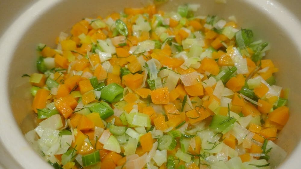 Smørdampet grønnsaksblanding Smørdampet grønnsaksblanding