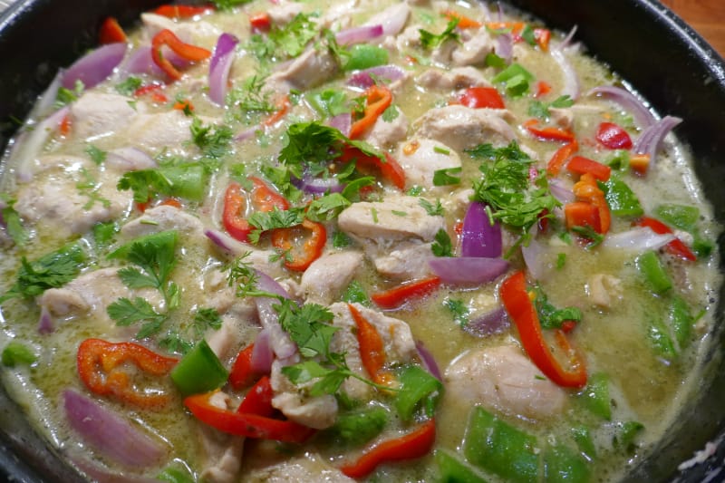 Kylling green curry