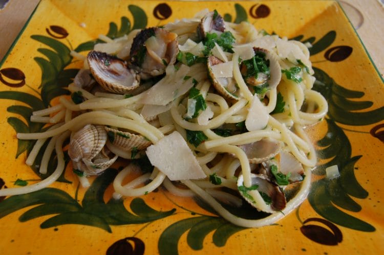 Spagetti with clams