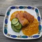 Laks i appelsinsaus
