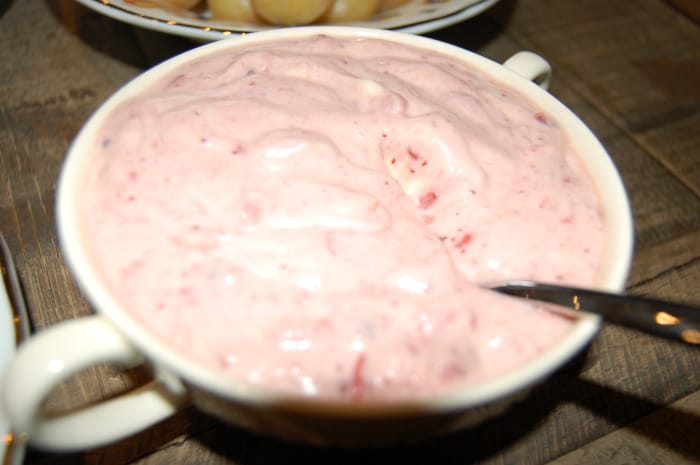 Cranberry sour cream