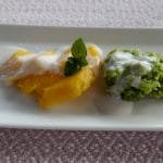 Sticky pandanris med kokossaus