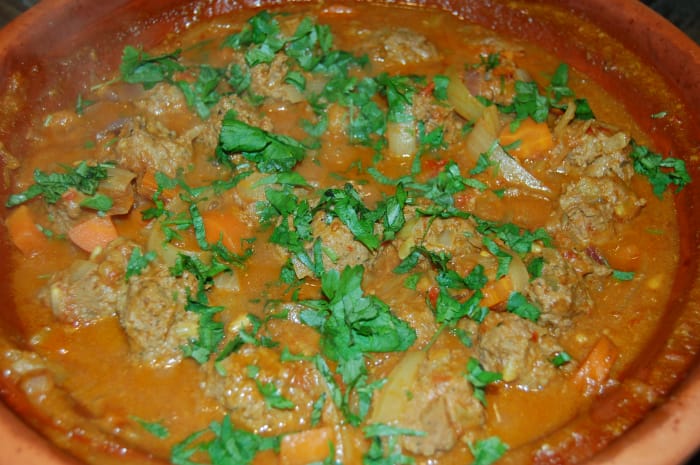 Ukesmeny for uke 12 Tagine med kjøttboller og tabouleh
