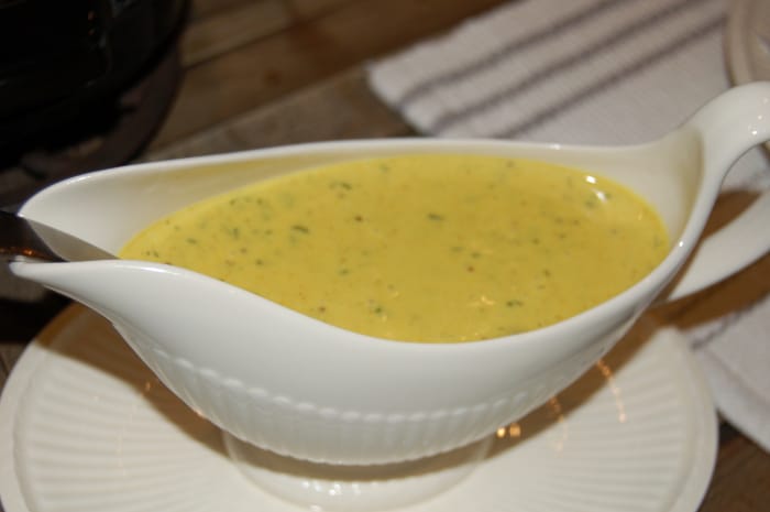 Karri- og sennepssaus Karri- og sennepssaus