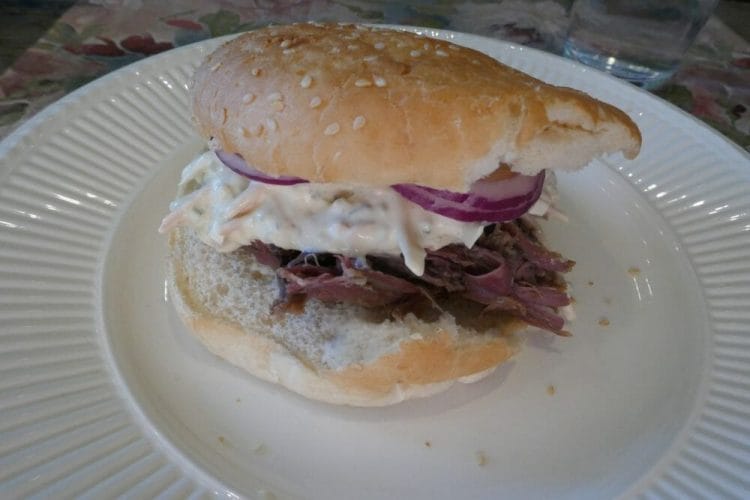 Pulled hjortenakke Pulled hjortenakke