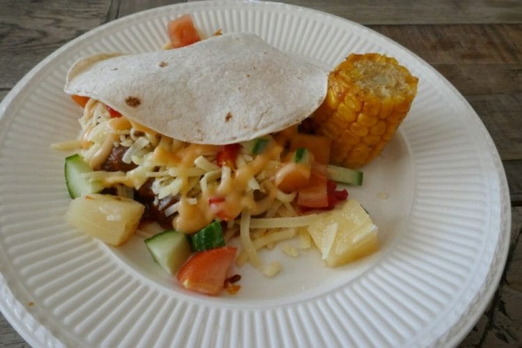 Weekly menu for week 48 Mexican lamb strips