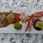 En smakfull forrett med fisk og skalldyr