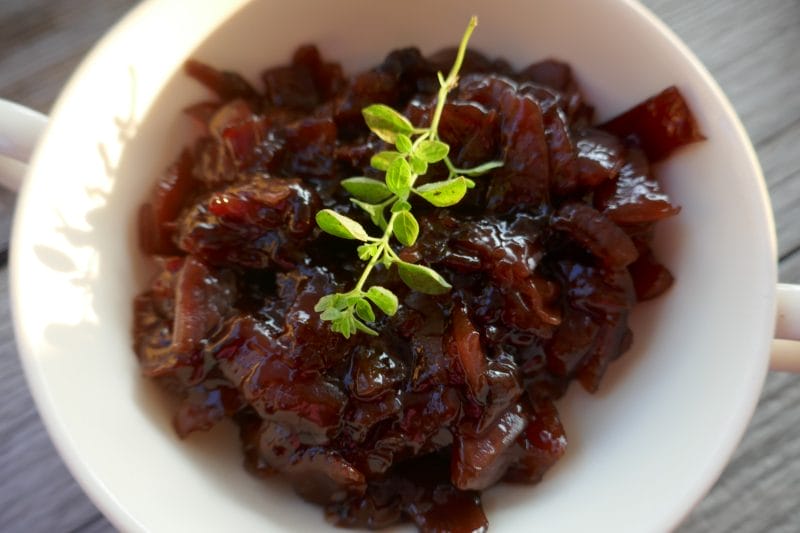 Rødløkskompott Rødløkskompott