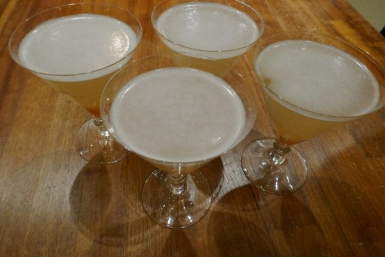 Prosecco with rhubarb juice - delicious welcome drink Prosecco with rhubarb juice - delicious welcome drink