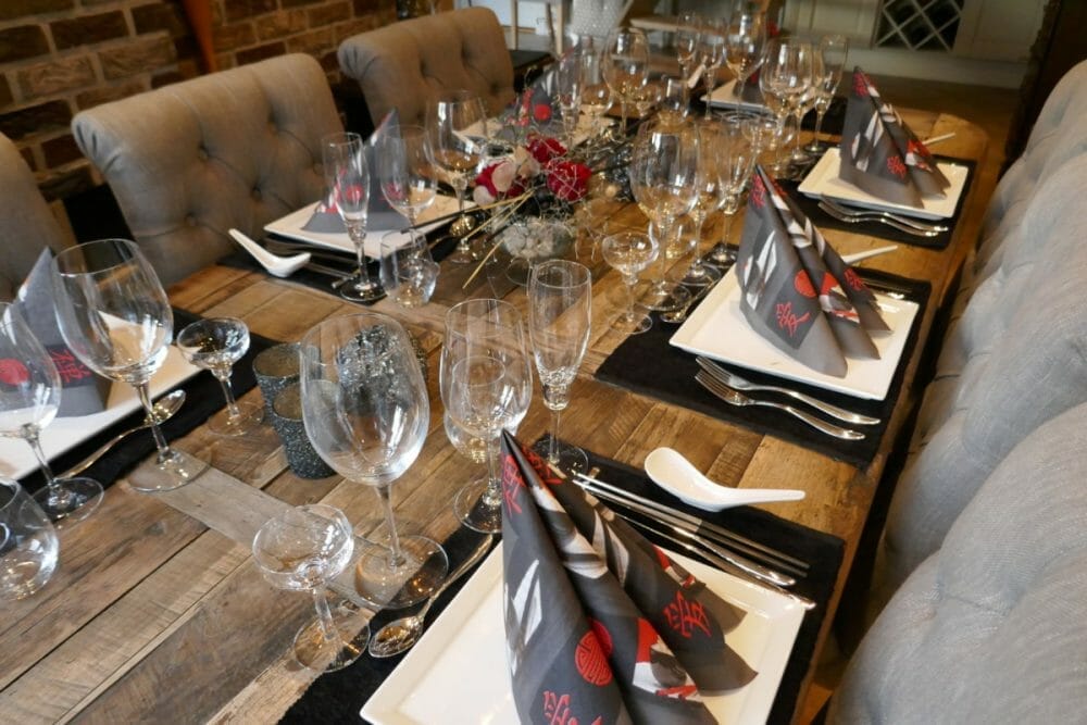 Asiatisk borddekking