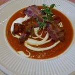 Tomatsuppe med bacon