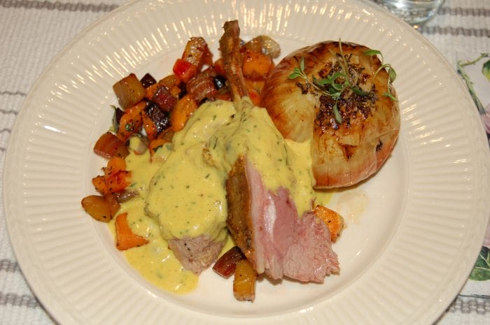 Lammecarré med sennep