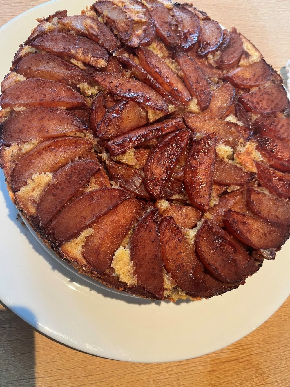 Oppned eplekake