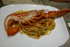 Spagetti med hummer Spagetti med hummer