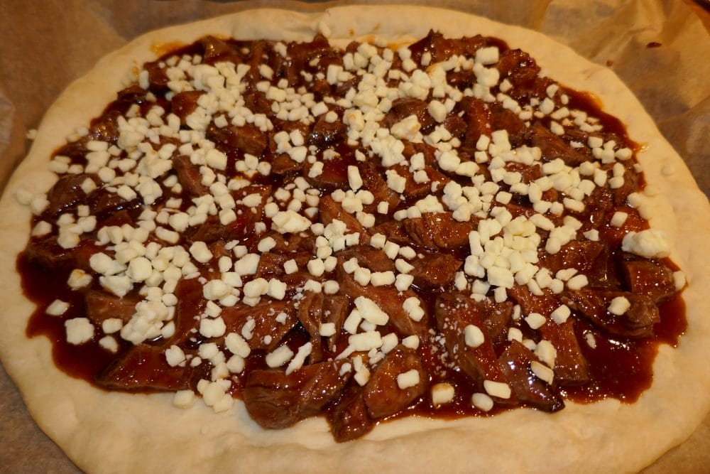 Koreansk BBQ-pizza