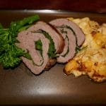 Porchetta med fløtegratinerte poteter
