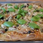 Kylling- og pestopizza