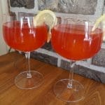 Bringebær- og limoncellospritz
