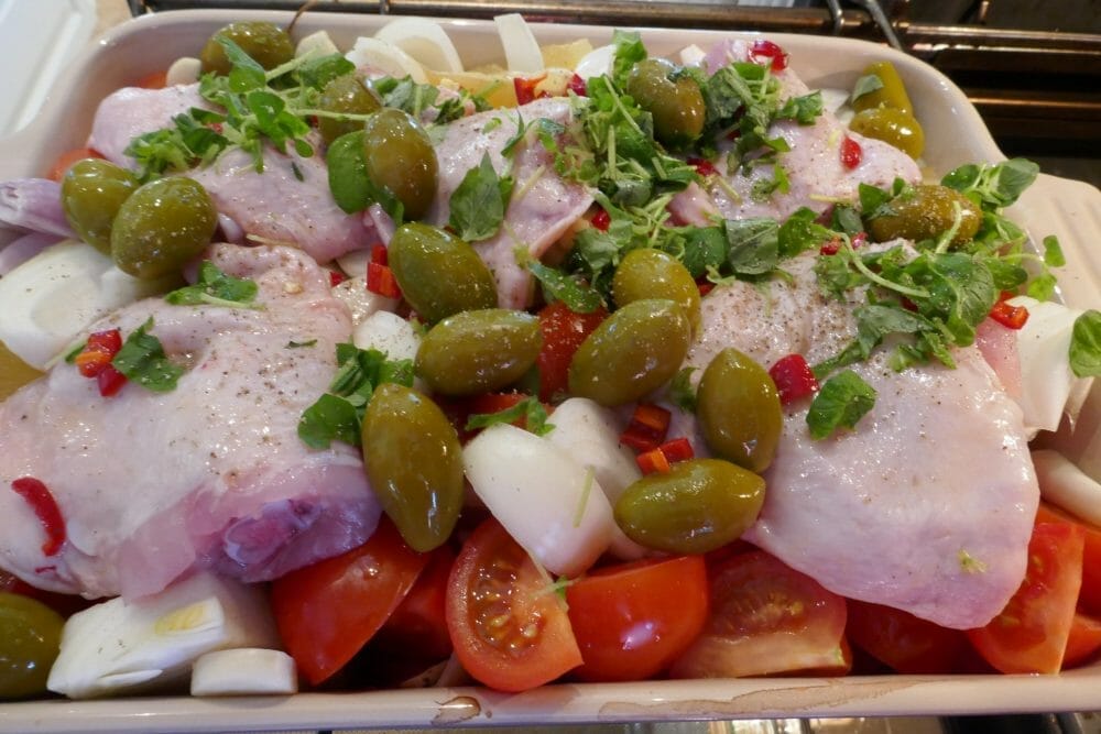 Sitronkylling før steking Sitronkylling før steking