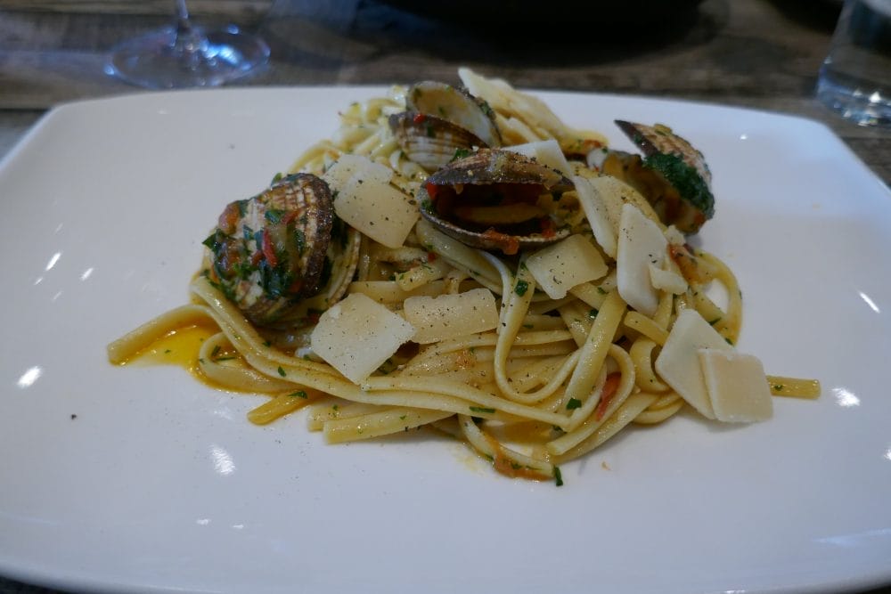 Pasta med mandelskjell