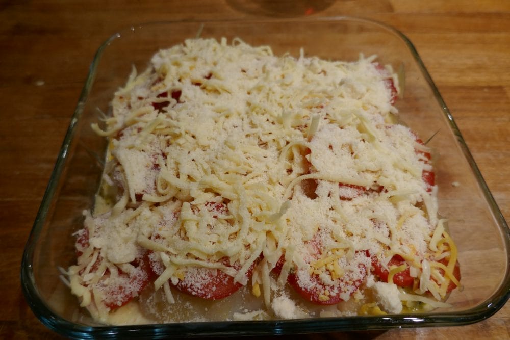 Røkt kolje i form før siste runde i ovnen