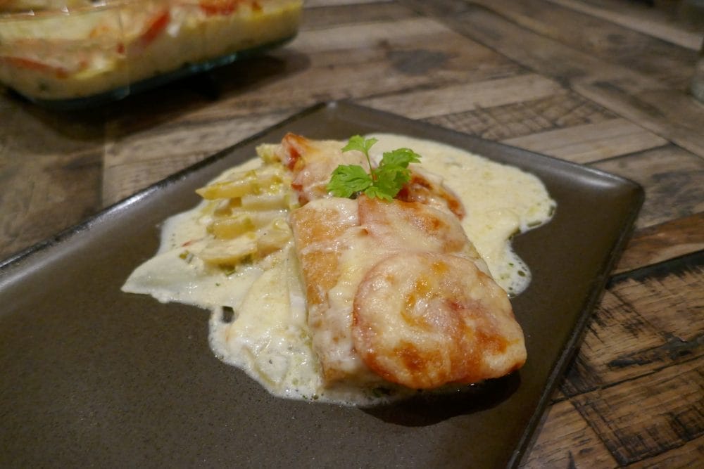 Røkt kolje i form klar til servering