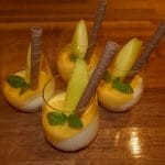 Panna cotta med kokos- og mango