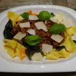 Farfalle med elgkjøttsaus