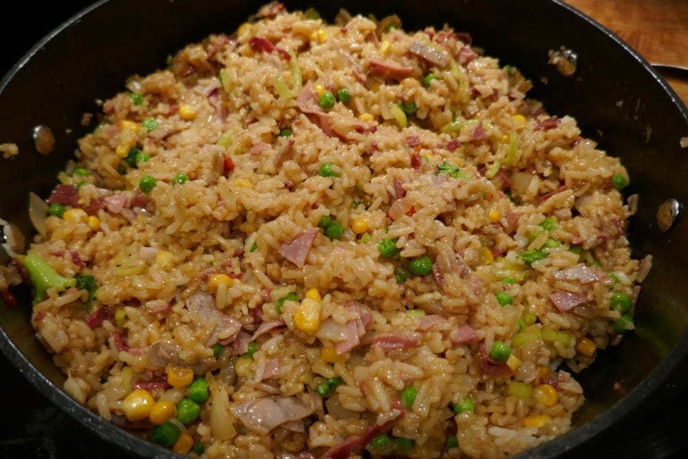 Fried rice med påleggsrester