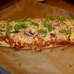 Pinsa med kokt skinke