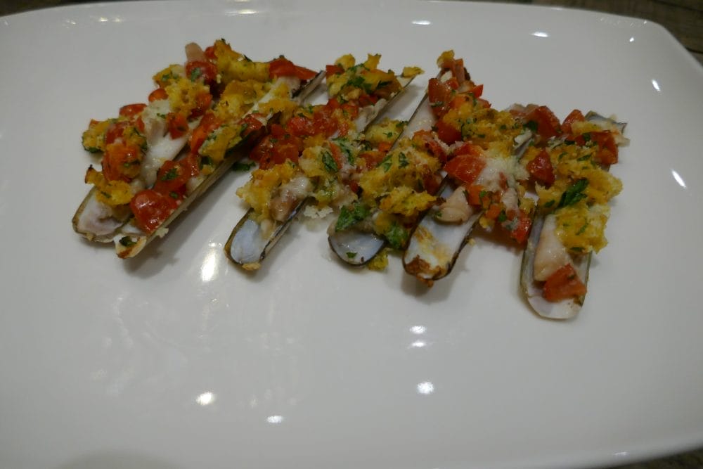 Gratinerte knivskjell