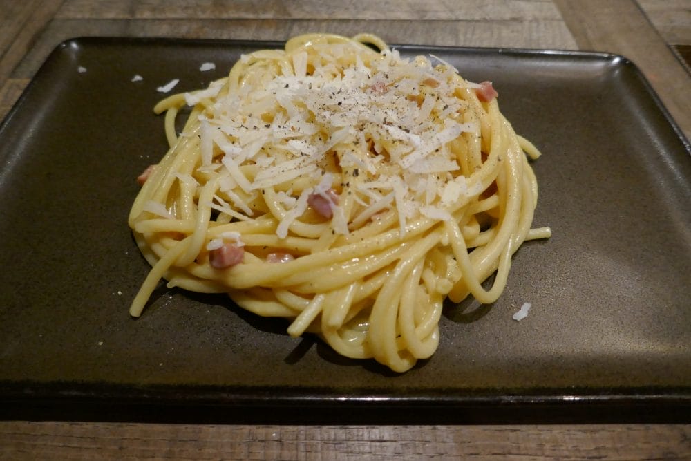 Bucatini carbonara