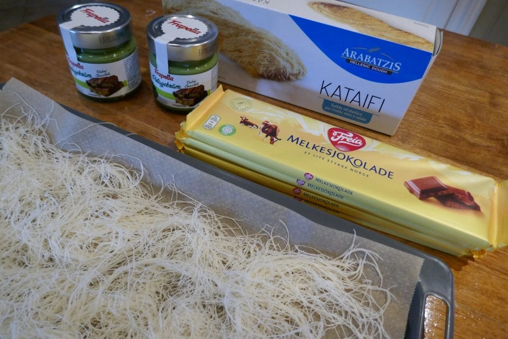 Dubaisjokolade - ingredienser