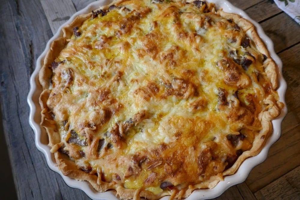 Pai med biff og bearnaise