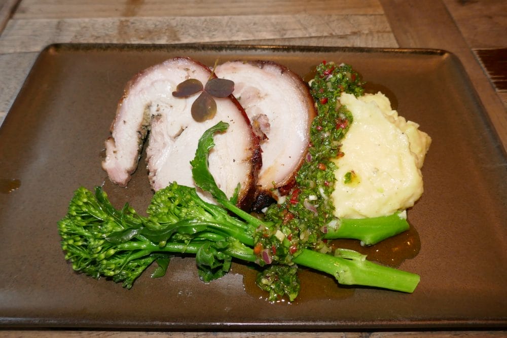 Porchetta med potetmos og gremolata