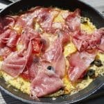 Omelett med sopp og spekeskinke