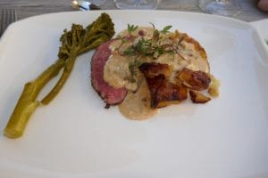 Kalvefilet med pepper- og blåskimmelsaus