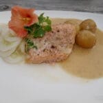 Laks med eplesaus