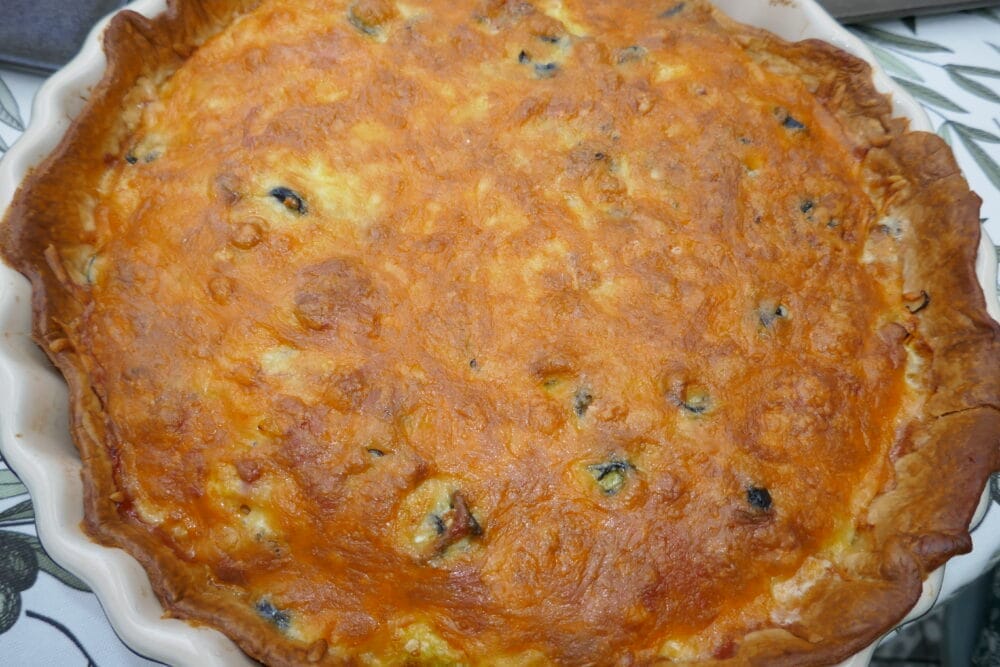 Pai med skinke og blåskimmelost