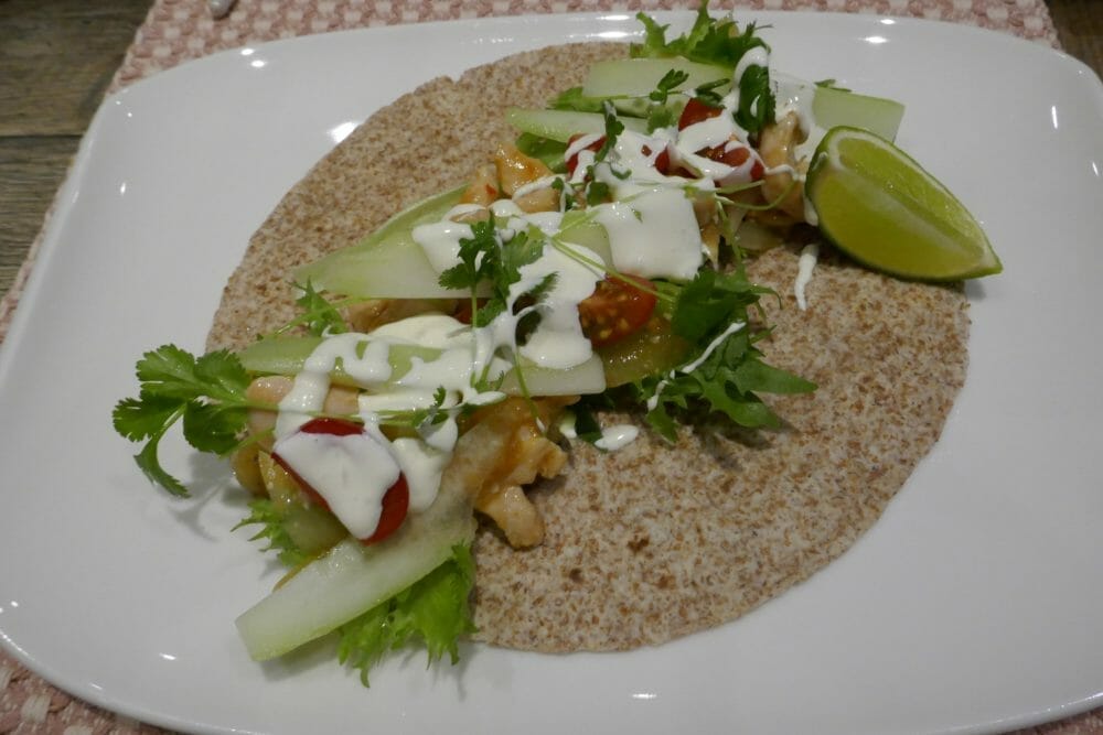 Thaiwraps med kylling Thaiwraps med kylling