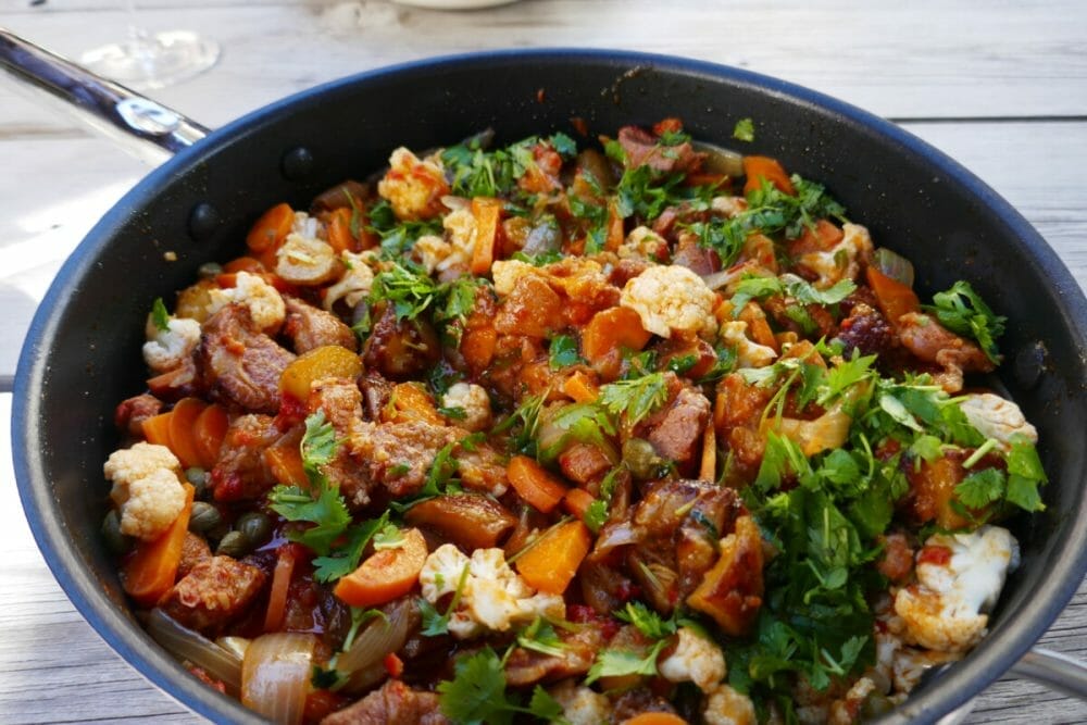 Carne de porco á Alentejana