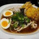 Japansk ramensuppe med pankokylling