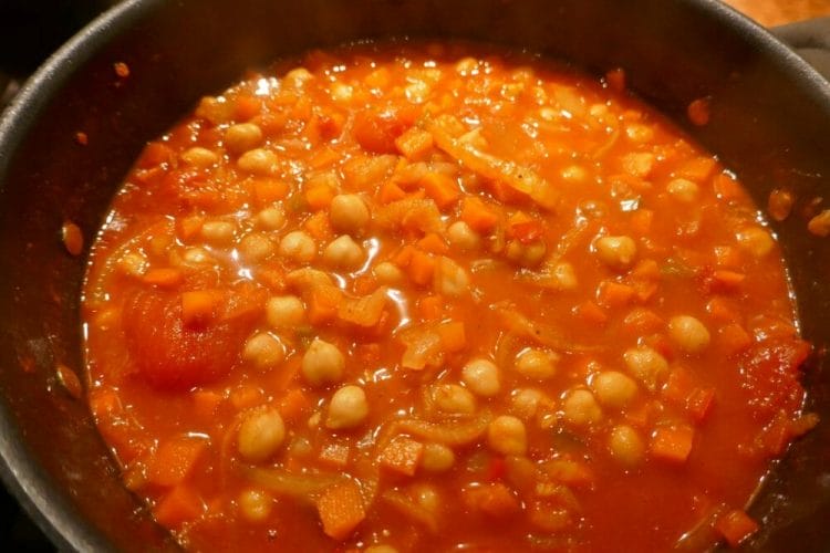 Shimbra wot – chickpea stew